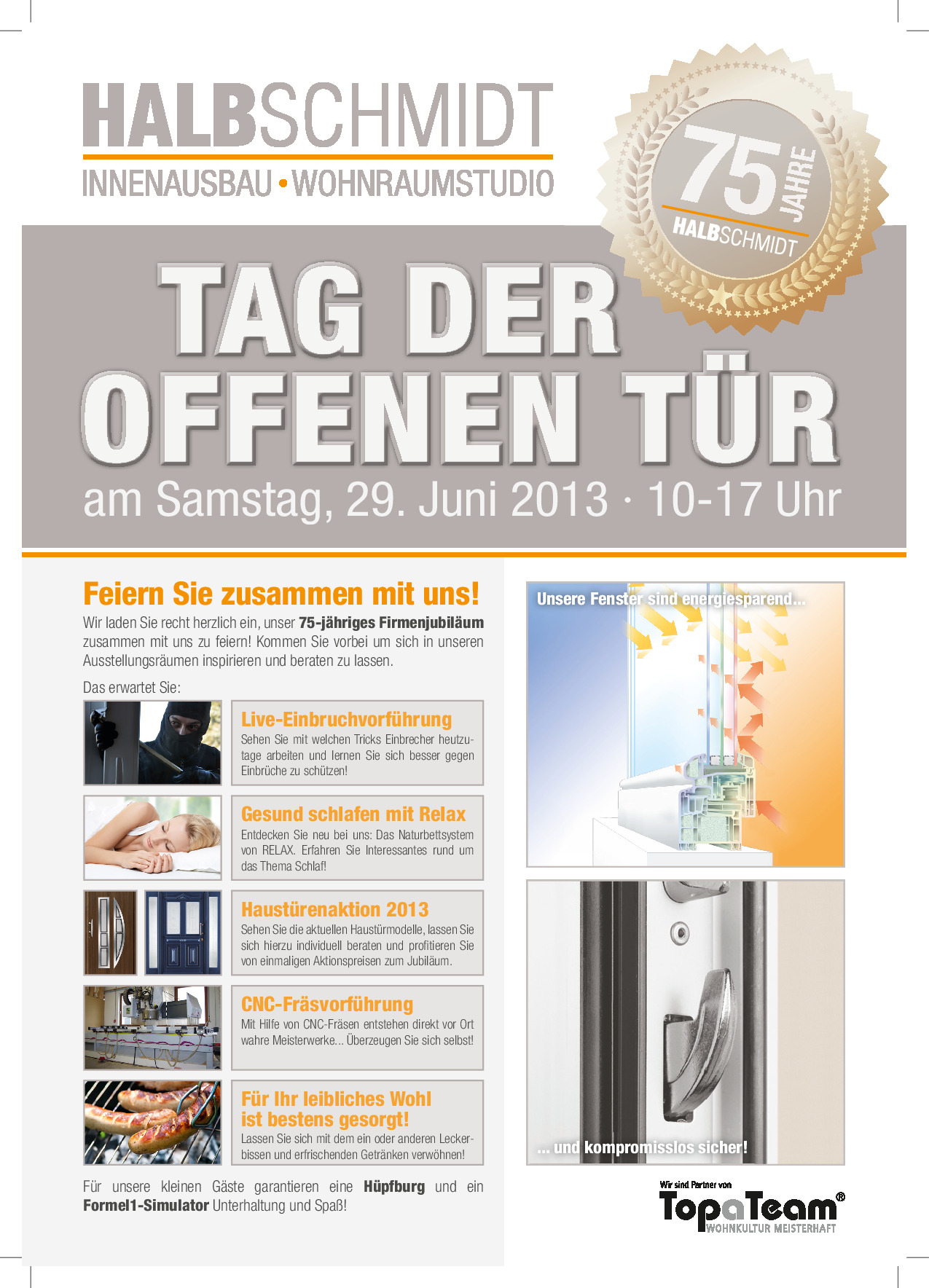 Flyer Jubiläum  Vorschaubild von Dokument: Flyer Jubiläum