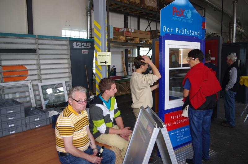 Aufsteller "Der Prüfstand" für PaX-Fenster